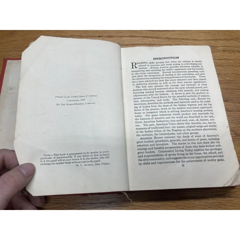 Making America 1937 The Curriculum‎ Readers Baker and Baker Education History
